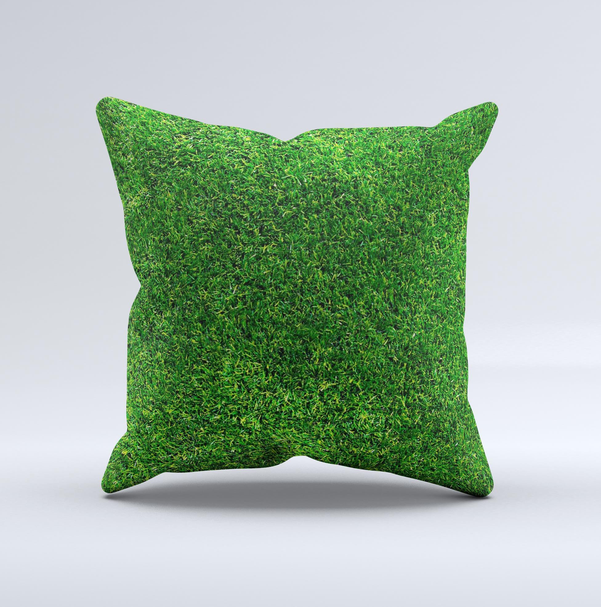 GreenTurf Ink-Fuzed Decorative Throw Pillow featuring unique hand-produced graphic design, crafted in Virginia with high-quality materials.